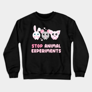 Stop Animal Experiments Crewneck Sweatshirt